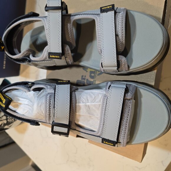 Dr Martens Forster Sandals Gunmetal Gray Mens Size 12 30835053 NEW SLIP-ON - Picture 4 of 13